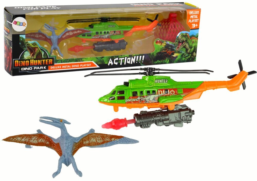 Helikopteri ja dinosauruste komplekt Lean Toys цена и информация | Mänguasjad poistele | hansapost.ee