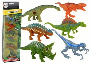 Kujukeste komplekt Lean Toys Dinosaurus, 6 tk. hind ja info | Mänguasjad poistele | hansapost.ee