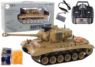 Tank koos puldiga Leopard 102 Lean Toys, pruun цена и информация | Игрушки для мальчиков | hansapost.ee