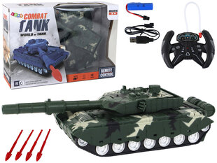 Tank koos puldiga Lean Toys, hall цена и информация | Игрушки для мальчиков | hansapost.ee