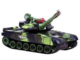Tank koos kaugjuhtimispuldiga, roheline цена и информация | Игрушки для мальчиков | hansapost.ee