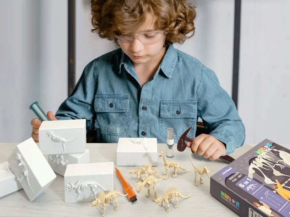 Arheoloogi komplekt Kaevake üles dinosaurus 6in1 hind ja info | Arendavad laste mänguasjad | hansapost.ee