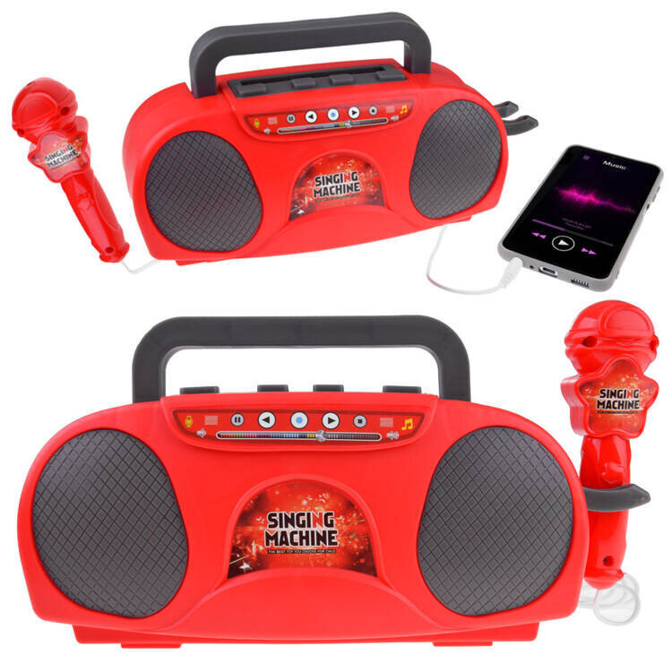 Mänguasja juhtmevaba raadiovastuvõtja koos mikrofoniga, punane hind ja info | Arendavad laste mänguasjad | hansapost.ee