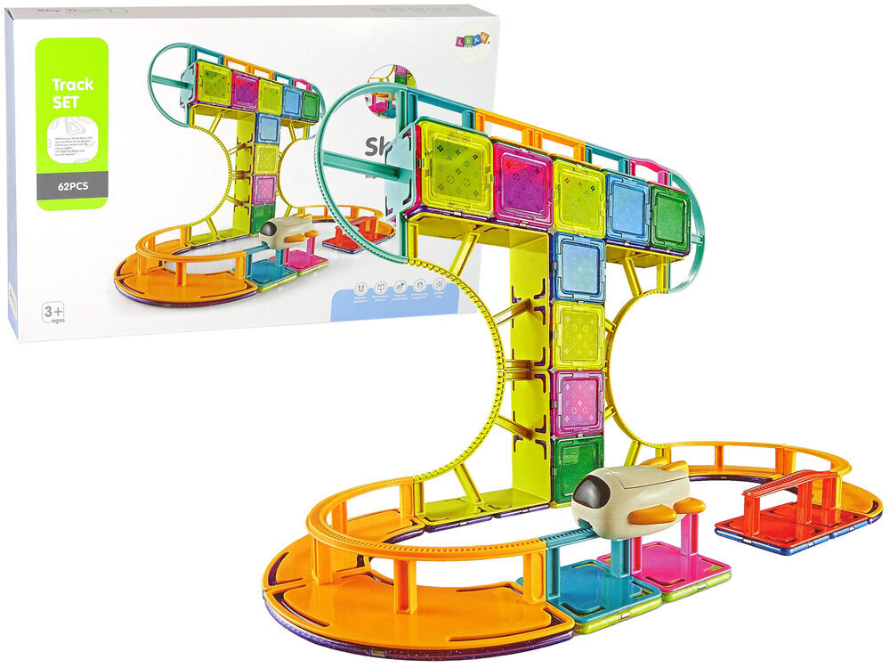 Magnetiliste ehitusklotside komplekt, 62 o. hind ja info | Arendavad laste mänguasjad | hansapost.ee