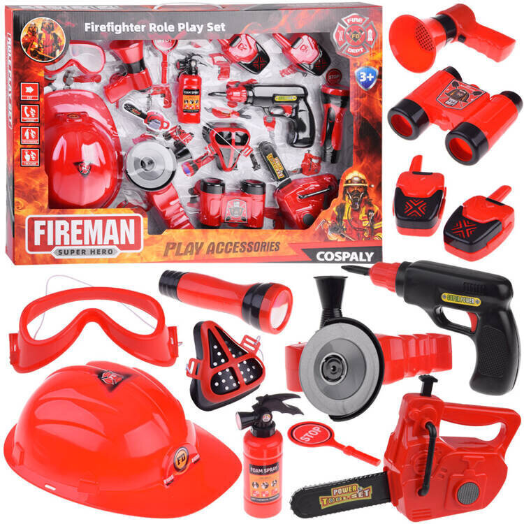 Suur tuletõrjuja tööriistakomplekt, 13 o. hind ja info | Mänguasjad poistele | hansapost.ee