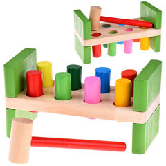 Lavinamasis medinis žaislas su plaktuku цена и информация | Игрушки для малышей | hansapost.ee