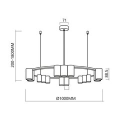 Подвесной светильник Milagro Genesis ML0377 цена и информация | Люстры | hansapost.ee
