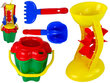 Liivamänguasjade komplekt veskiga, 5-osaline hind ja info | Ranna- ja õuemänguasjad | hansapost.ee