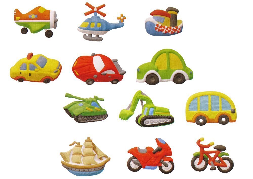 Loominguline kipsikomplekt Sõidukid Lean Toys цена и информация | Arendavad laste mänguasjad | hansapost.ee