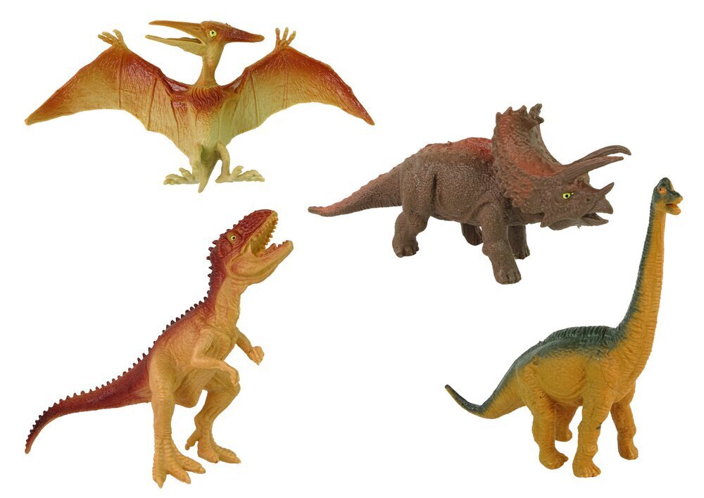 Dinosauruste figuuride komplekt koos tarvikutega Lean Toys, 8-osaline цена и информация | Mänguasjad poistele | hansapost.ee