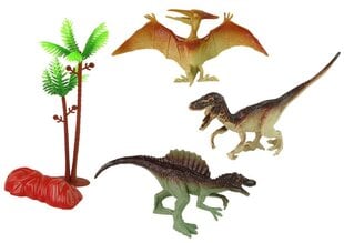 Dinosauruste figuuride komplekt koos tarvikutega Lean Toys, 8-osaline hind ja info | Mänguasjad poistele | hansapost.ee