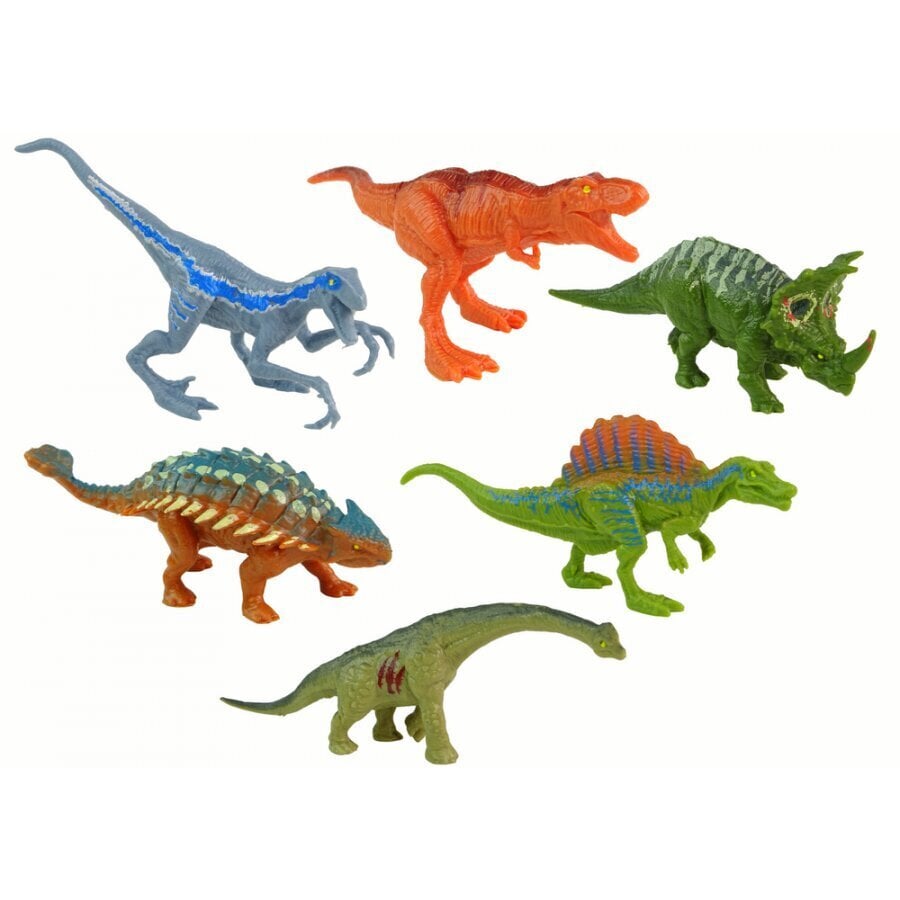 Dinosauruste figuuride komplekt Lean Toys, 6-osaline цена и информация | Mänguasjad poistele | hansapost.ee