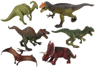 Dinosauruste figuuride komplekt Lean Toys, 6-osaline hind ja info | Mänguasjad poistele | hansapost.ee