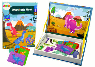 Magnetraamat Dinosaurused, 36-osaline hind ja info | Arendavad laste mänguasjad | hansapost.ee