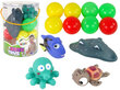Kummist vannimänguasjade komplekt Lean Toys hind ja info | Beebide mänguasjad | hansapost.ee