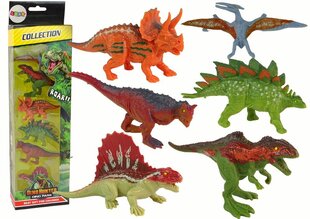 Dinosauruste figuuride komplekt Lean Toys, 6-osaline цена и информация | Игрушки для мальчиков | hansapost.ee