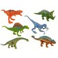 Dinosauruste figuuride komplekt Lean Toys, 12-osaline цена и информация | Mänguasjad poistele | hansapost.ee