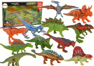 Dinosauruste figuuride komplekt Lean Toys, 12-osaline hind ja info | Mänguasjad poistele | hansapost.ee