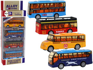 Busside komplekt Lean Toys, 4-osaline цена и информация | Игрушки для мальчиков | hansapost.ee