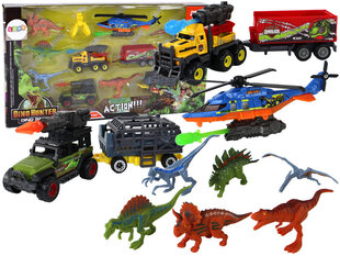 Dinosauruste ja sõidukite komplekt Lean Toys hind ja info | Mänguasjad poistele | hansapost.ee