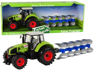 Traktorius su plūgu, žalias цена и информация | Игрушки для мальчиков | hansapost.ee