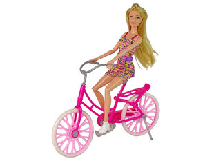 Nukk jalgrattaga Lean Toys цена и информация | Игрушки для девочек | hansapost.ee