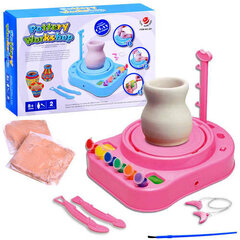 Elektriline pottsepa komplekt Pottery Workshop, roosa цена и информация | Игрушки для девочек | hansapost.ee