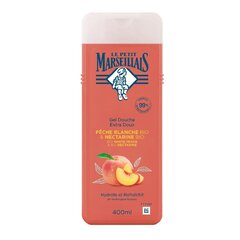 Dušigeel Le Petit Marseillais Bio Valge Virsik ja Bio Nektariin, 400 ml price and information | Shower gels, oils | hansapost.ee