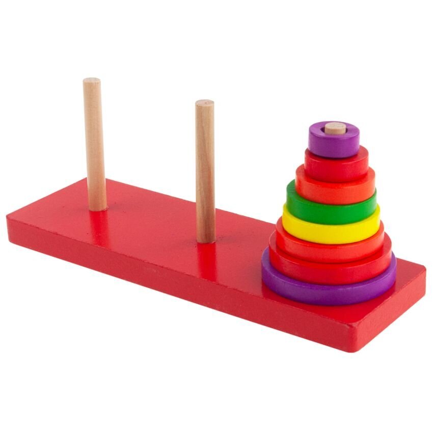 Puidust püramiid hind ja info | Beebide mänguasjad | hansapost.ee