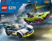 60415 LEGO® City Police Car and Muscle Car Chase politseiauto ja võimsa auto tagaajamine цена и информация | Klotsid ja konstruktorid | hansapost.ee