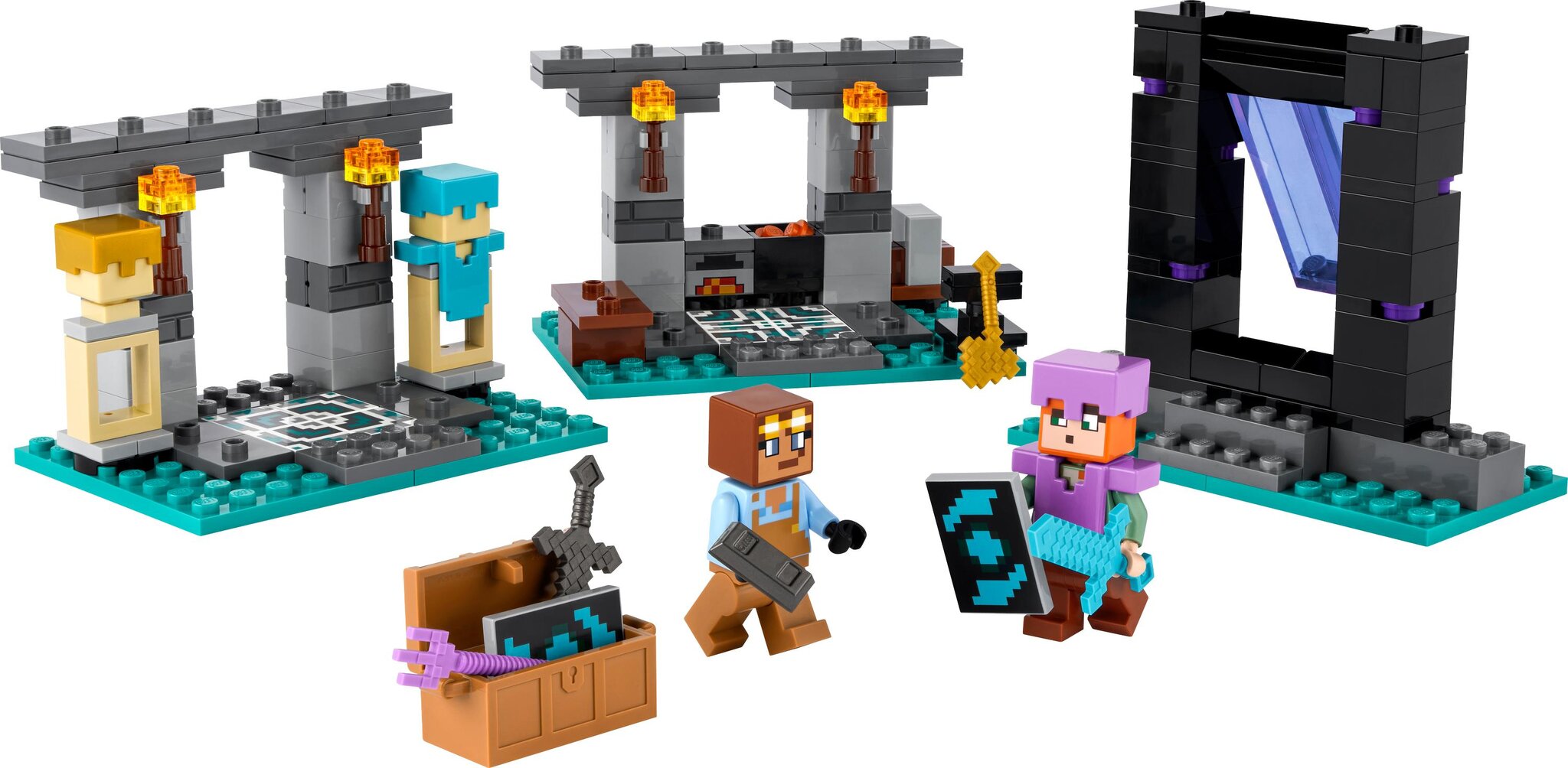 21252 LEGO® Minecrafti relvavaramu цена и информация | Klotsid ja konstruktorid | hansapost.ee