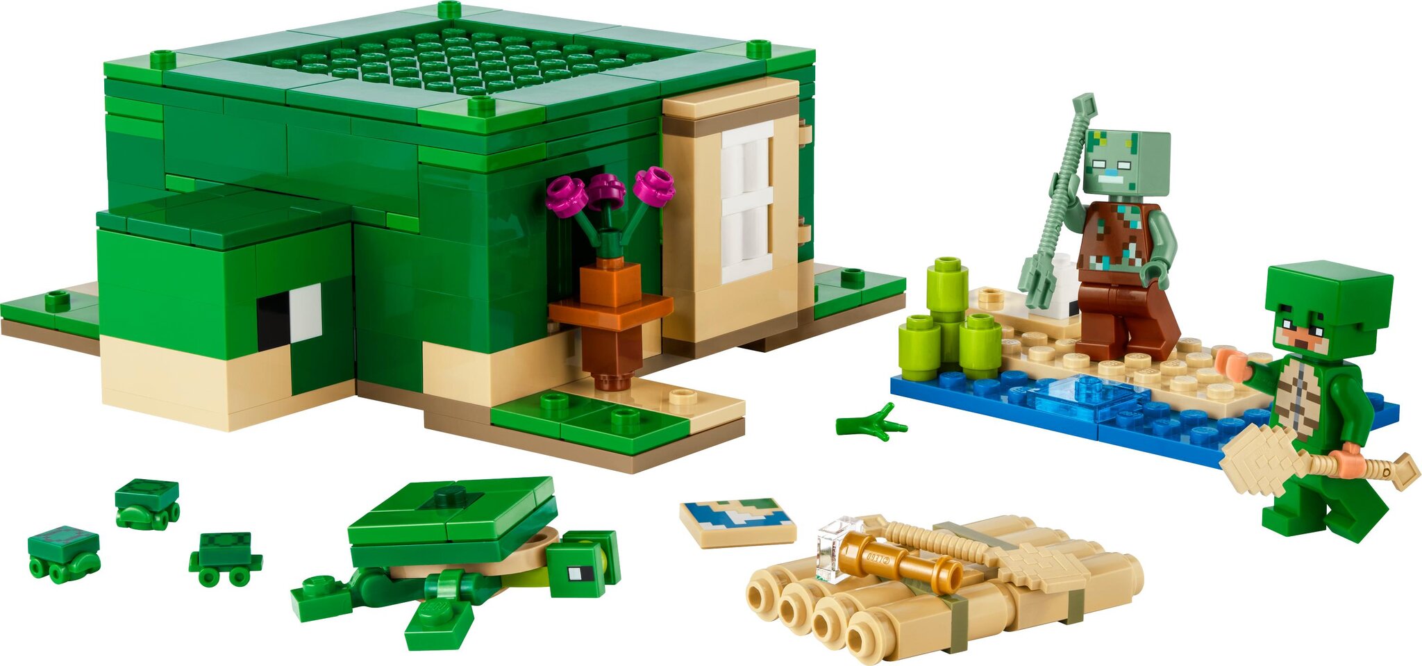 21254 LEGO® Minecraft Пляжный домик черепах цена | hansapost.ee