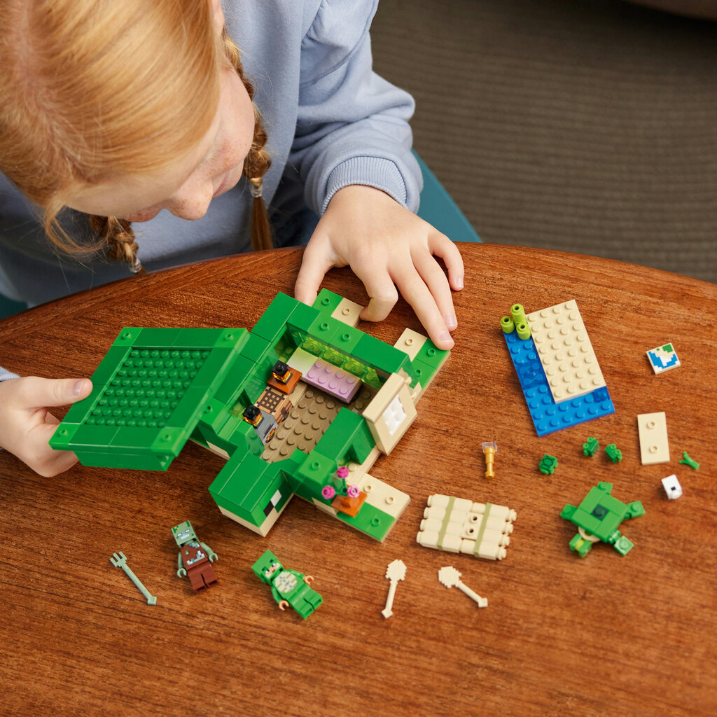 21254 LEGO® Minecraft Maja Kilpkonnarannas цена и информация | Klotsid ja konstruktorid | hansapost.ee