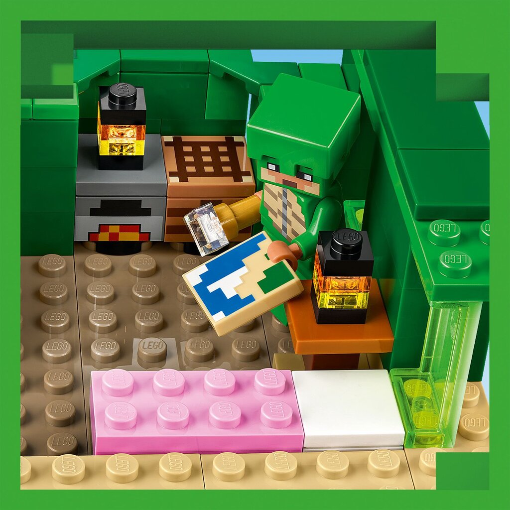 21254 LEGO® Minecraft Maja Kilpkonnarannas цена и информация | Klotsid ja konstruktorid | hansapost.ee