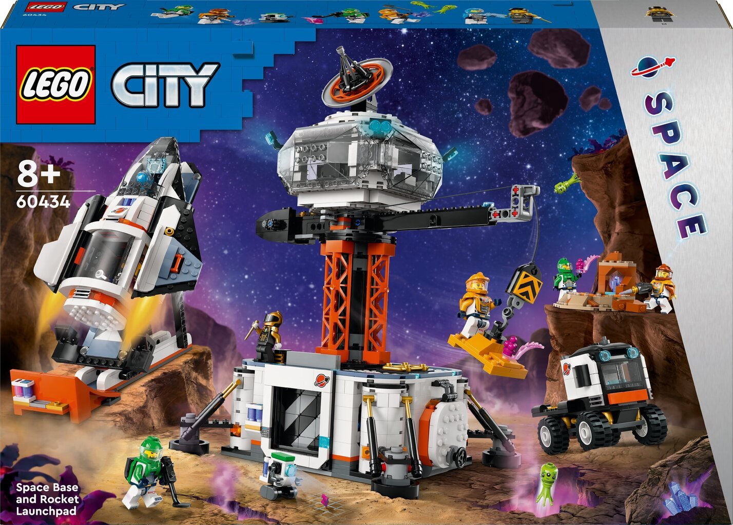60434 LEGO® City kosmosebaas ja raketi stardiplatvorm цена и информация | Klotsid ja konstruktorid | hansapost.ee