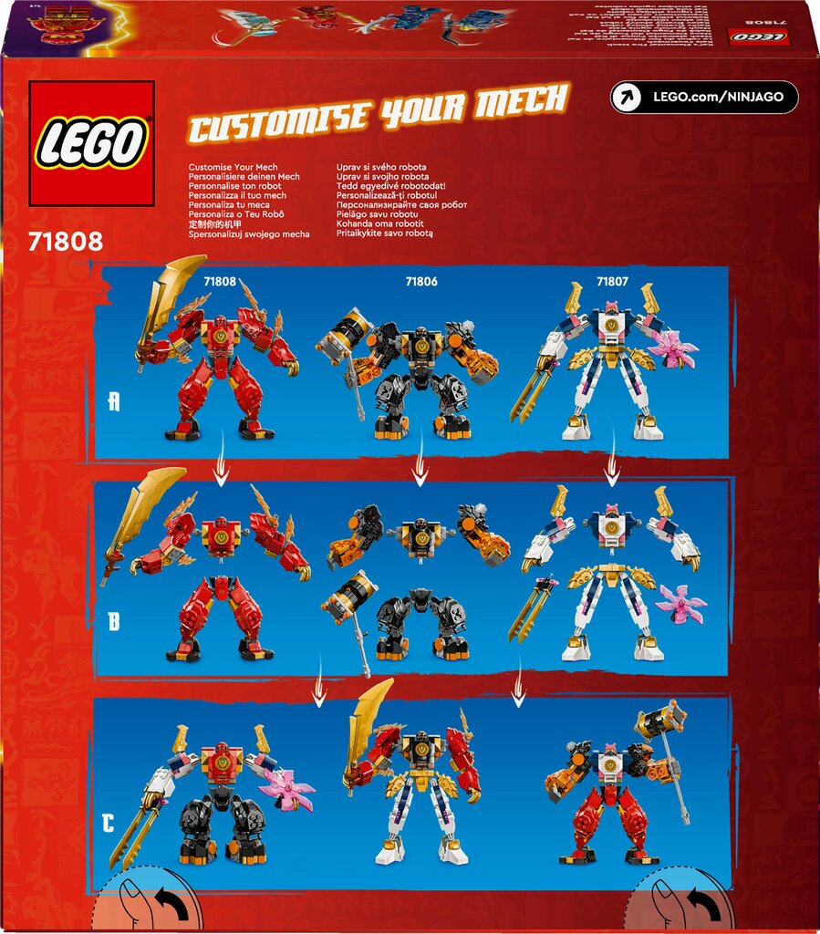 71808 LEGO® Ninjago Kai's Elemental Fire Mech elementaarne tulerobot цена и информация | Klotsid ja konstruktorid | hansapost.ee