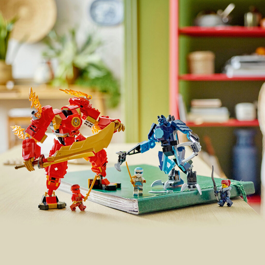 71808 LEGO® Ninjago Kai's Elemental Fire Mech elementaarne tulerobot цена и информация | Klotsid ja konstruktorid | hansapost.ee