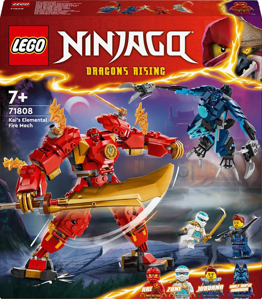 71808 LEGO® Ninjago Kai's Elemental Fire Mech elementaarne tulerobot hind ja info | Klotsid ja konstruktorid | hansapost.ee