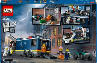 60418 Полицейский мобильный грузовик для криминальной лаборатории LEGO® City цена и информация | Конструкторы и кубики | hansapost.ee