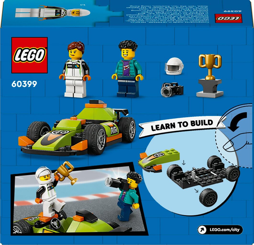 60399 LEGO® City roheline võidusõiduauto hind ja info | Klotsid ja konstruktorid | hansapost.ee