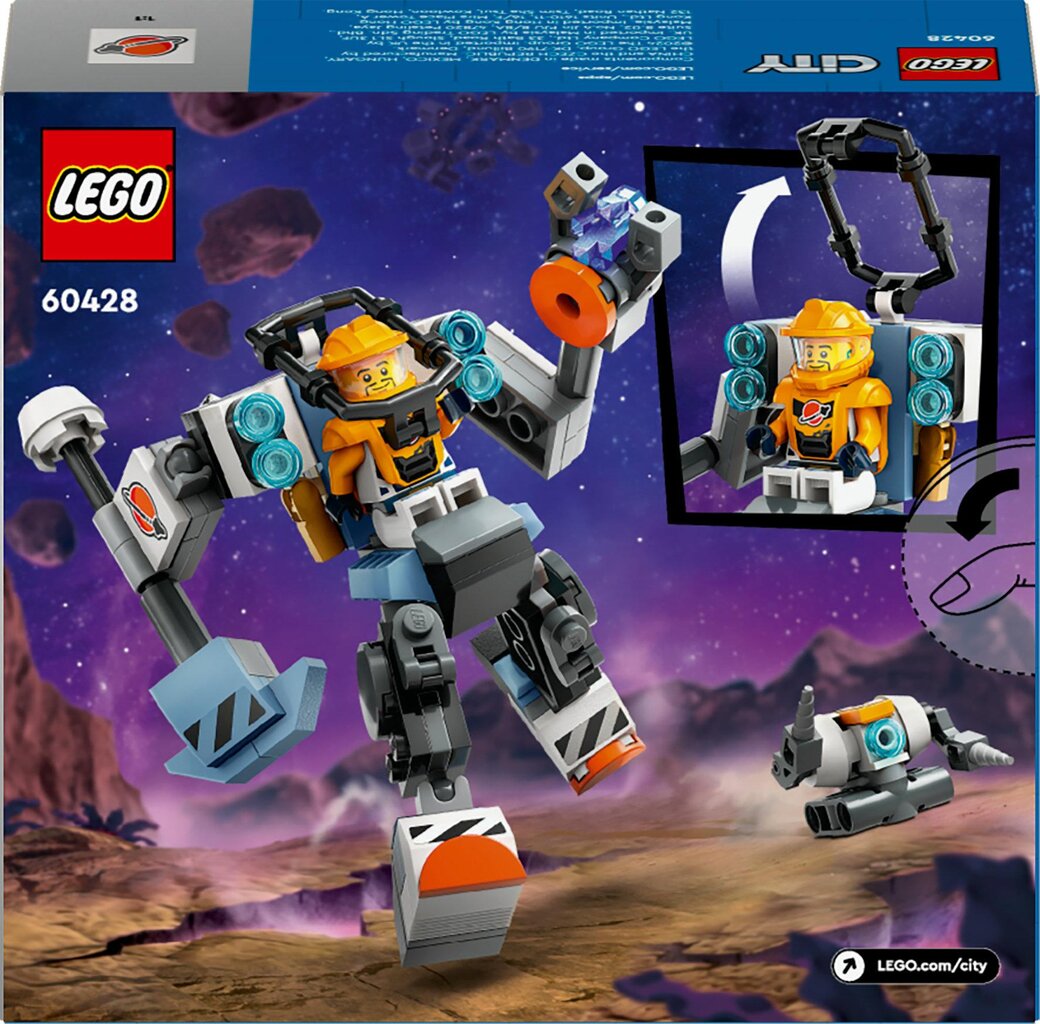 60428 LEGO® City Space Construction Mech kosmoseehitusrobot цена и информация | Klotsid ja konstruktorid | hansapost.ee