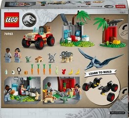 76963 LEGO® Jurassic World Baby Dinosaur Rescue Center dinosauruste päästekeskus hind ja info | Klotsid ja konstruktorid | hansapost.ee