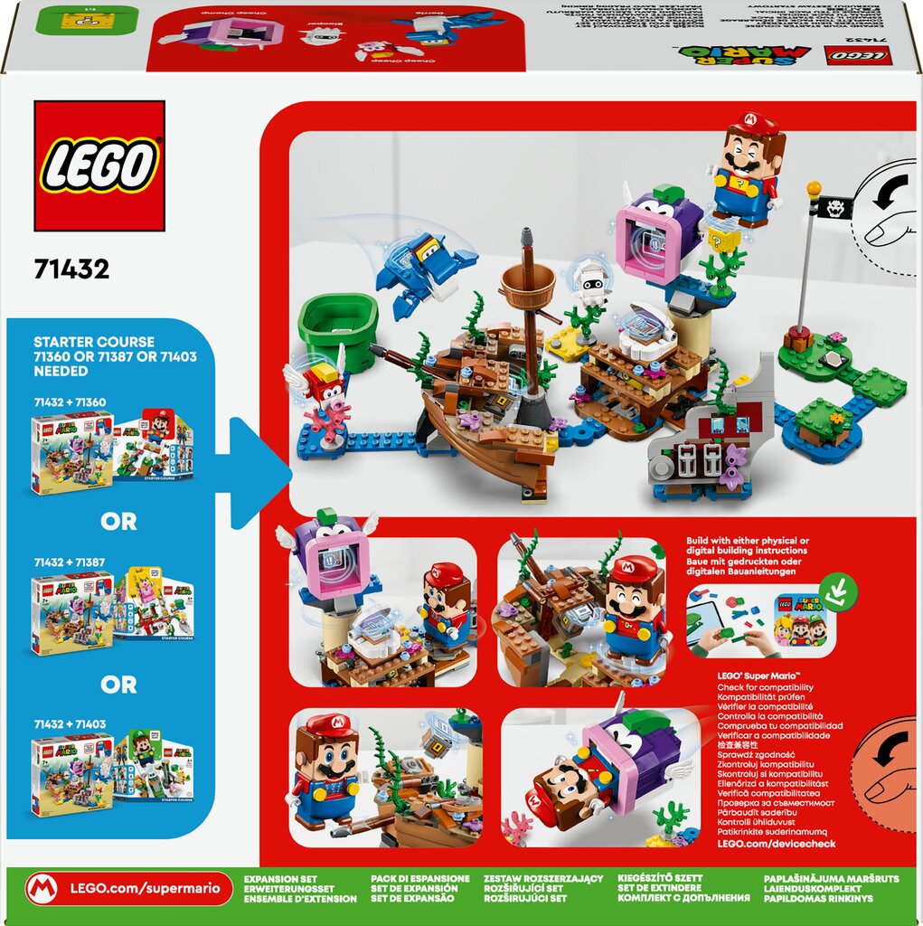 71432 LEGO® Super Mario Dorrie uppunud laeva seiklus – laienduskomplekt hind ja info | Klotsid ja konstruktorid | hansapost.ee