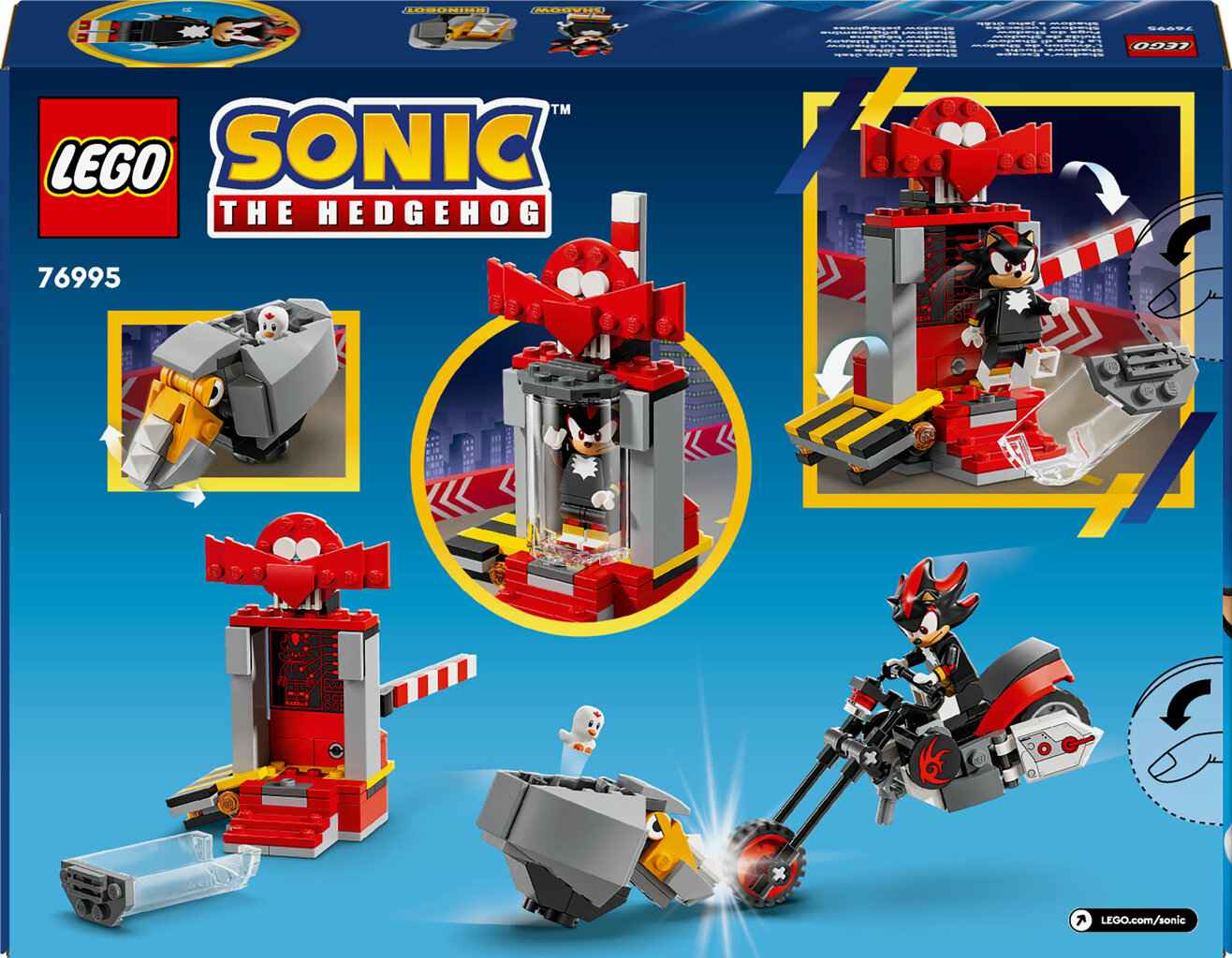 76995 LEGO® Sonic the Hedgehog™ Shadow the Hedgehog põgenemine цена и информация | Klotsid ja konstruktorid | hansapost.ee