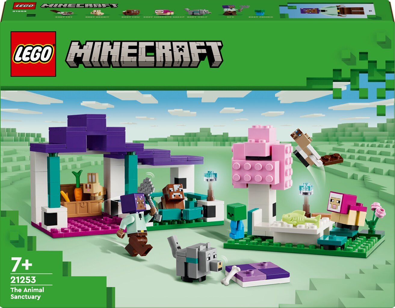 21253 LEGO® Minecrafti loomade varjupaik цена и информация | Klotsid ja konstruktorid | hansapost.ee
