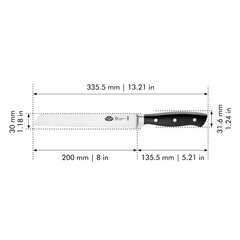 Ballari nuga, 20cm hind ja info | Kööginoad ja teritajad | hansapost.ee