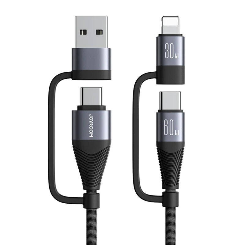 Joyroom USB-C/USB-A/Lightning, 1.2 m цена и информация | Juhtmed ja kaablid | hansapost.ee