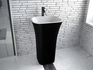 Besco Assos Black / White Matt kivist kraanikauss jalaga hind ja info | Vannitoa valamud, kraanikausid | hansapost.ee