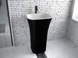 Besco Assos Black / White Matt kivist kraanikauss jalaga hind ja info | Vannitoa valamud, kraanikausid | hansapost.ee