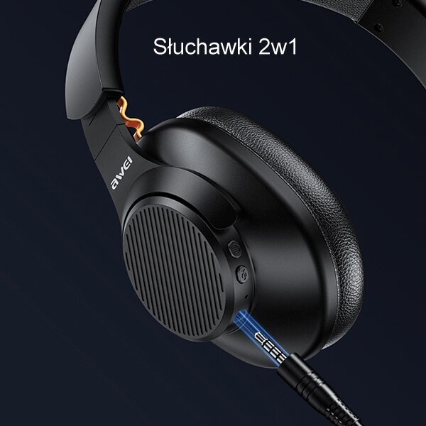 AWEI słuchawki nauszne Bluetooth A997BL czarny|black цена и информация | Kõrvaklapid | hansapost.ee